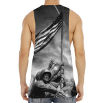 American War Memorial Print Men's Muscle Tank Top