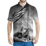 American War Memorial Print Men's Polo Shirt