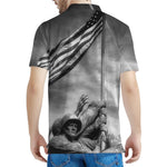 American War Memorial Print Men's Polo Shirt