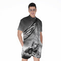 American War Memorial Print Men's Romper