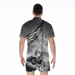 American War Memorial Print Men's Rompers