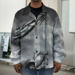 American War Memorial Print Men's Shirt Jacket