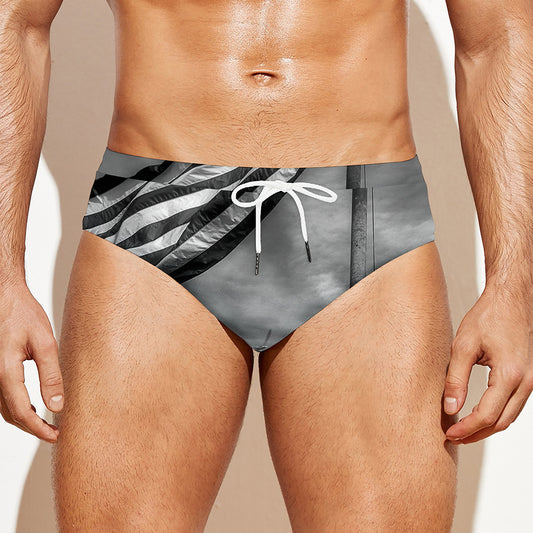 American War Memorial Print Men's Swim Briefs