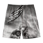 American War Memorial Print Men's Swim Trunks