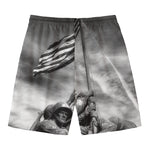 American War Memorial Print Men's Swim Trunks