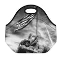 American War Memorial Print Neoprene Lunch Bag