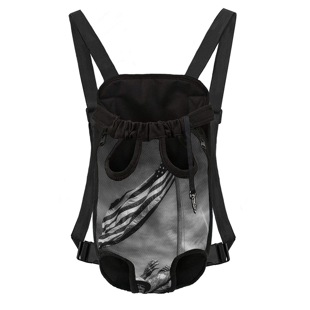 American War Memorial Print Pet Carrier Backpack