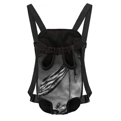 American War Memorial Print Pet Carrier Backpack