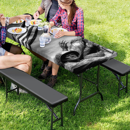 American War Memorial Print Picnic Table Cover