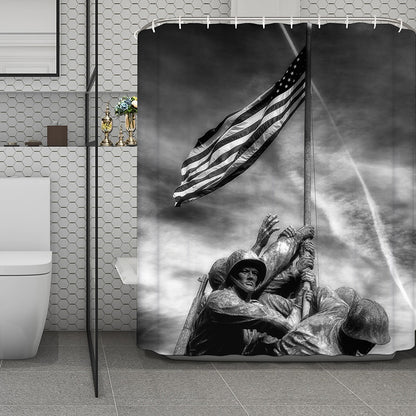 American War Memorial Print Polyester Shower Curtain