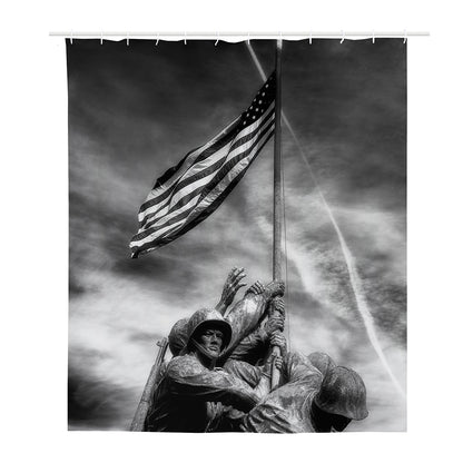 American War Memorial Print Polyester Shower Curtain