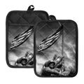 American War Memorial Print Pot Holders With Pocket