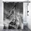 American War Memorial Print Premium Shower Curtain