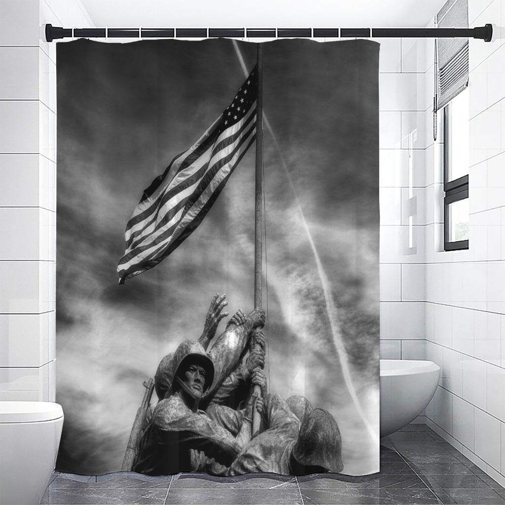 American War Memorial Print Premium Shower Curtain
