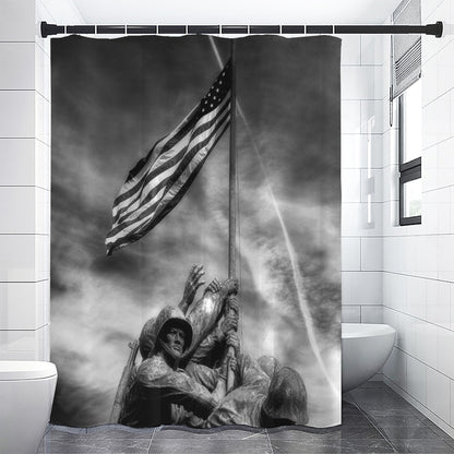 American War Memorial Print Premium Shower Curtain