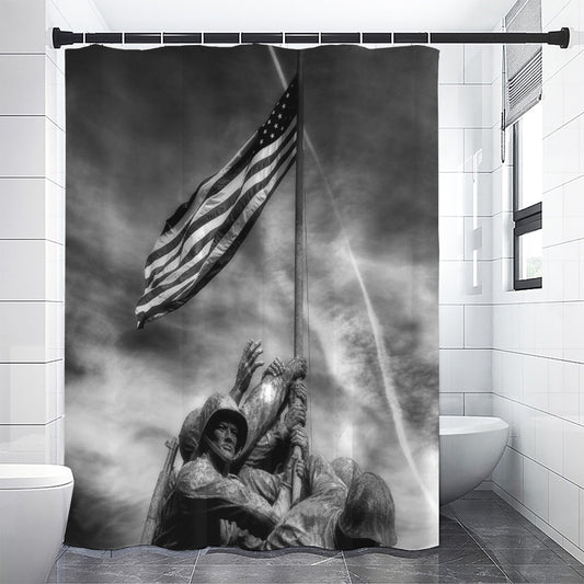American War Memorial Print Premium Shower Curtain