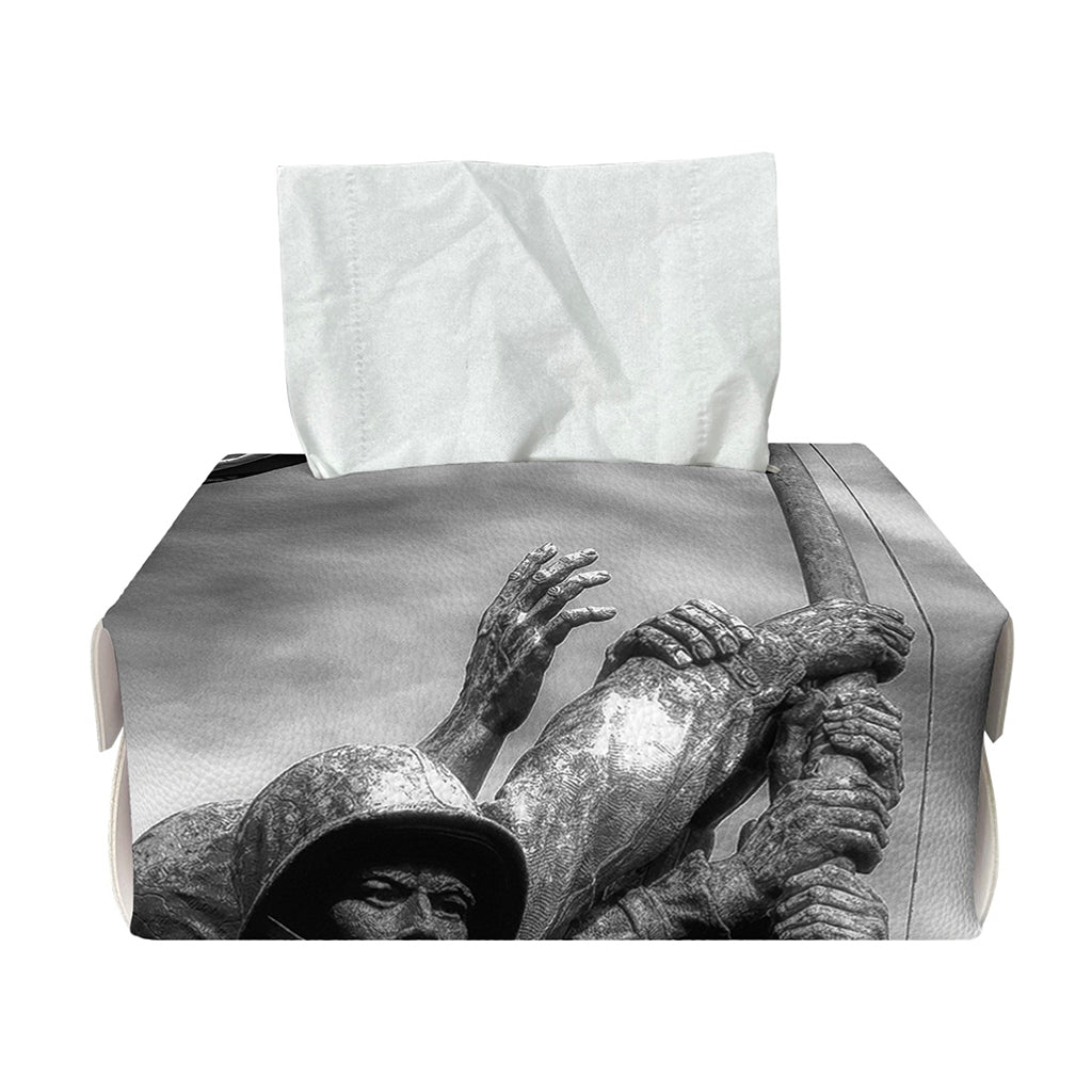 American War Memorial Print Rectangle Tissue Box Cover