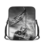 American War Memorial Print Rectangular Crossbody Bag