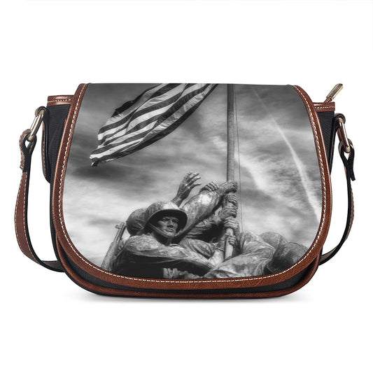 American War Memorial Print Saddle Bag