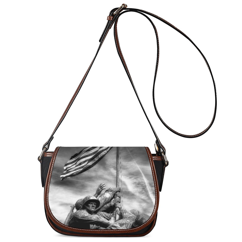 American War Memorial Print Saddle Bag