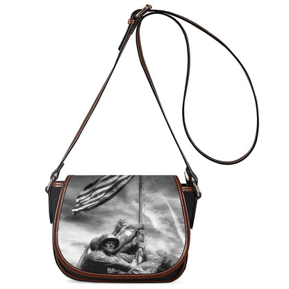 American War Memorial Print Saddle Bag