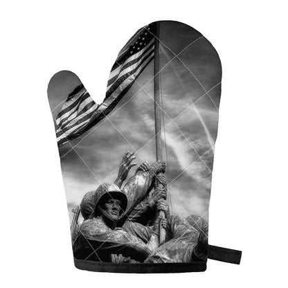 American War Memorial Print Single Oven Mitt