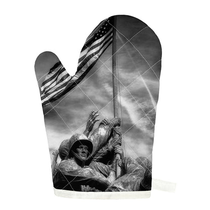 American War Memorial Print Single Oven Mitt