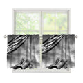 American War Memorial Print Tier Curtains