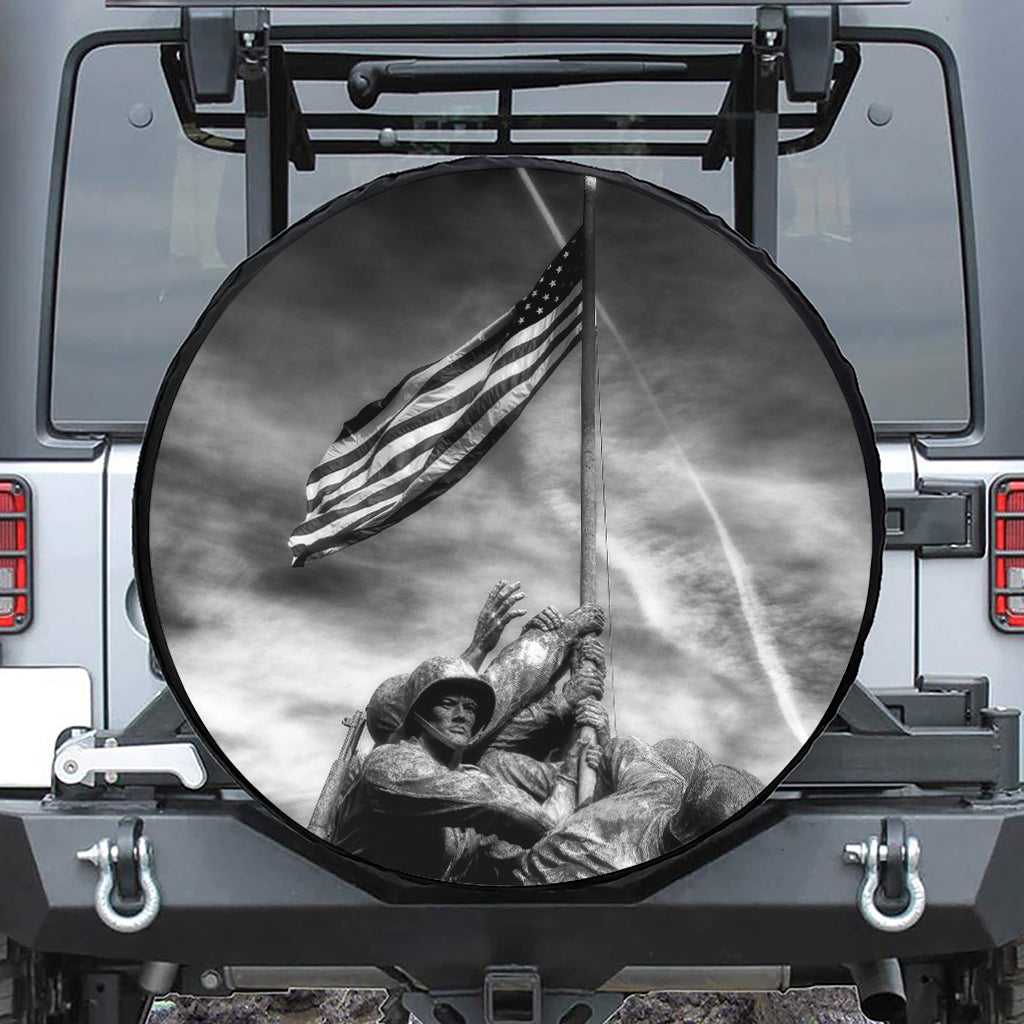 American War Memorial Print Tire Cover