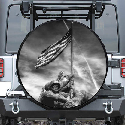 American War Memorial Print Tire Cover