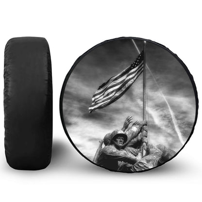 American War Memorial Print Tire Cover