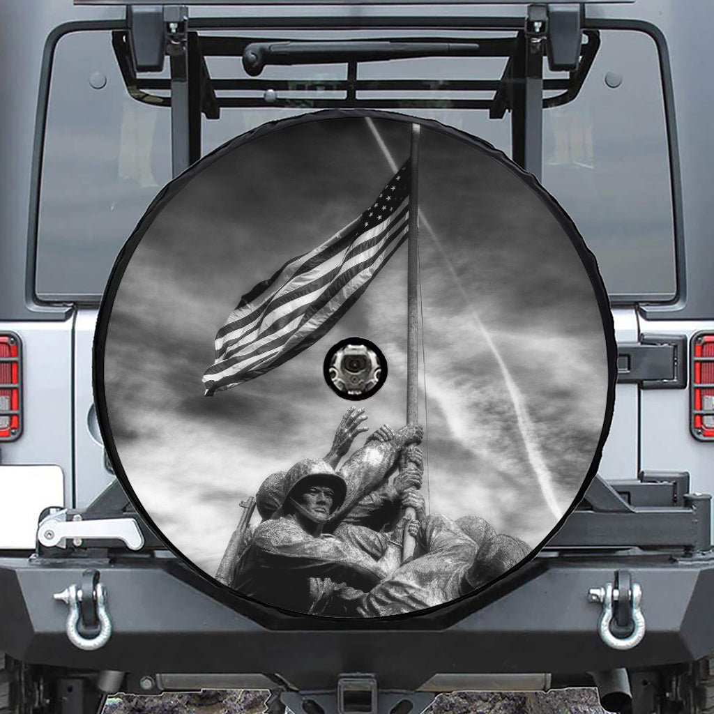 American War Memorial Print Tire Cover With Camera Hole