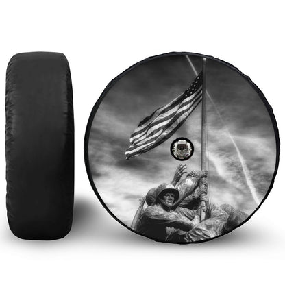 American War Memorial Print Tire Cover With Camera Hole