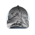 American War Memorial Print White Mesh Trucker Hat