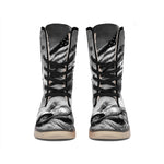 American War Memorial Print Winter Boots