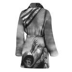 American War Memorial Print Women's Bathrobe