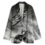 American War Memorial Print Women's Blazer