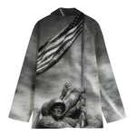 American War Memorial Print Women's Blazer