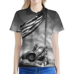 American War Memorial Print Women's Polo Shirt