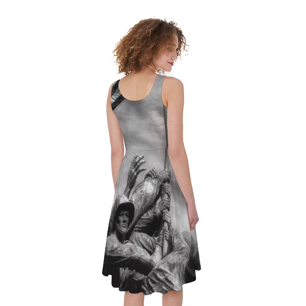 American War Memorial Print Women's Sleeveless Dress