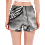 American War Memorial Print Women's Split Running Shorts