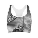 American War Memorial Print Women's Sports Bra