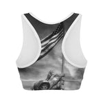 American War Memorial Print Women's Sports Bra
