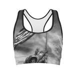 American War Memorial Print Women's Sports Bra
