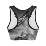 American War Memorial Print Women's Sports Bra