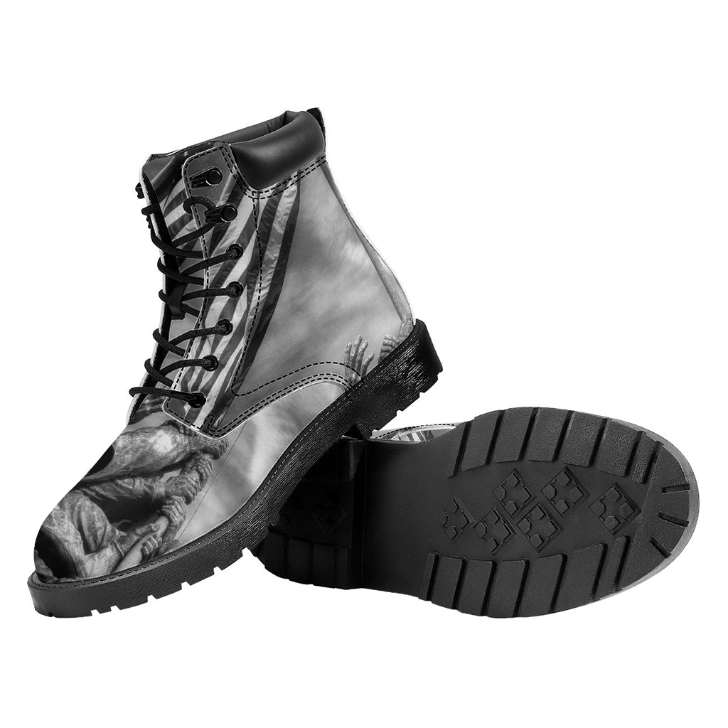 American War Memorial Print Work Boots
