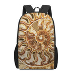 Ammonite Fossil Print 17 Inch Backpack