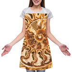 Ammonite Fossil Print Adjustable Apron