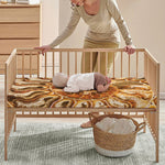 Ammonite Fossil Print Baby Crib Sheet