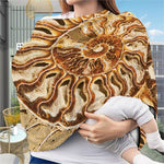 Ammonite Fossil Print Baby Seat Cover